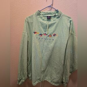 Long Sleeve Pullover Cover-up Embroidered Florida Logo